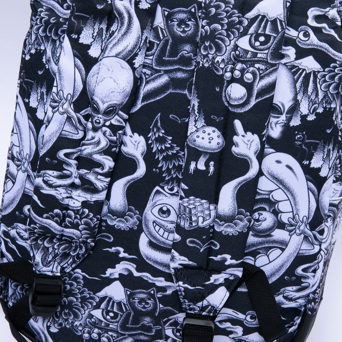 361939 Dark Twisted Fantasy Backpack (Black/White)
