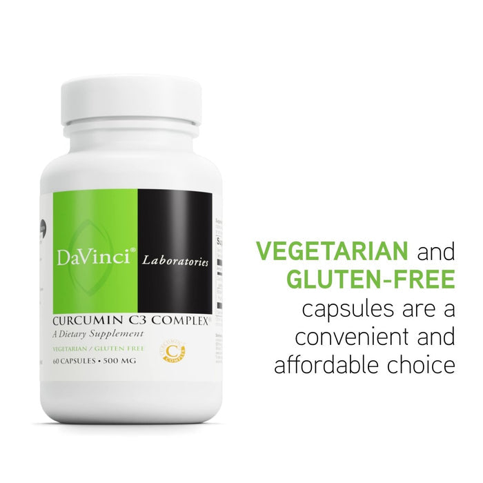 Davinci Labs Curcumin C3 Complex 500 mg 60 VegiCaps - The Oasis of Health