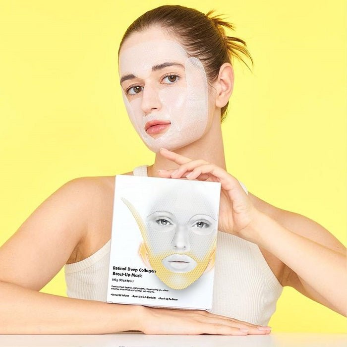 DEEP COLLAGEN RETINOL BOOST UP MASK SET - Set Masti Tip Gel Pentru Elasticitate Si Fermitate - skinseen.ro
