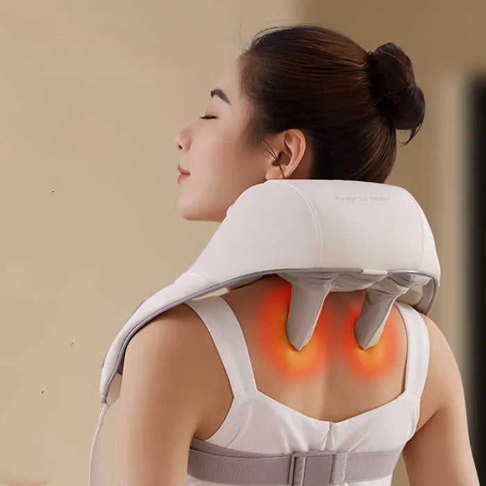 Deep Kneading Rechargeable Neck & Shoulder Massager with Heat