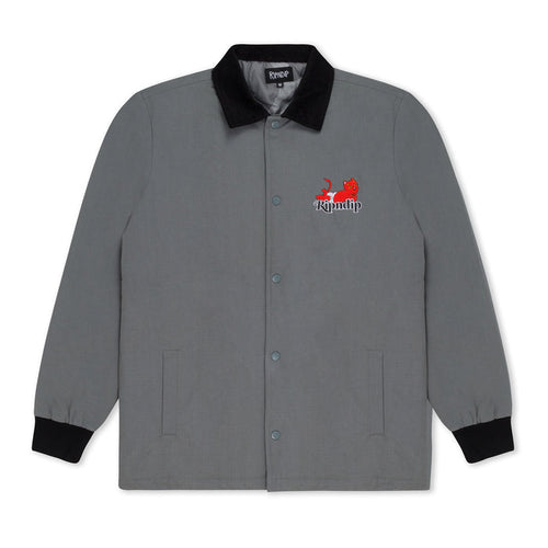 RIPNDIP Devil Baby Button Down Jacket (Charcoal)