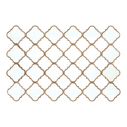 Diamond Lustre Mirrored Wall Decoration 120x80x2cm