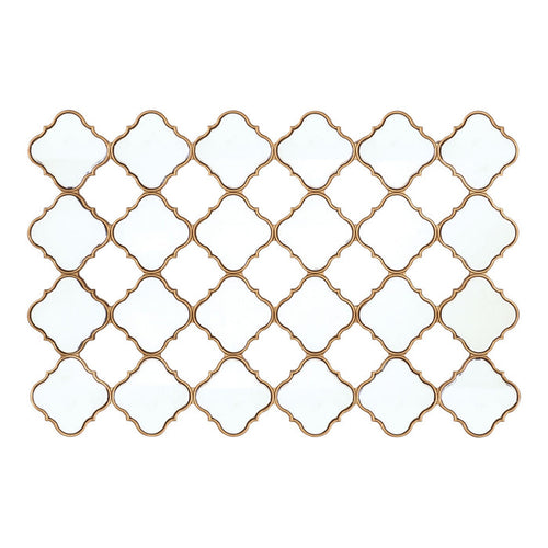 Diamond Lustre Mirrored Wall Decoration 120x80x2cm