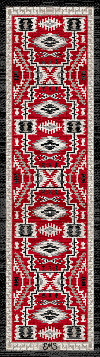 Image of an area rug, Dream Receiver - Red