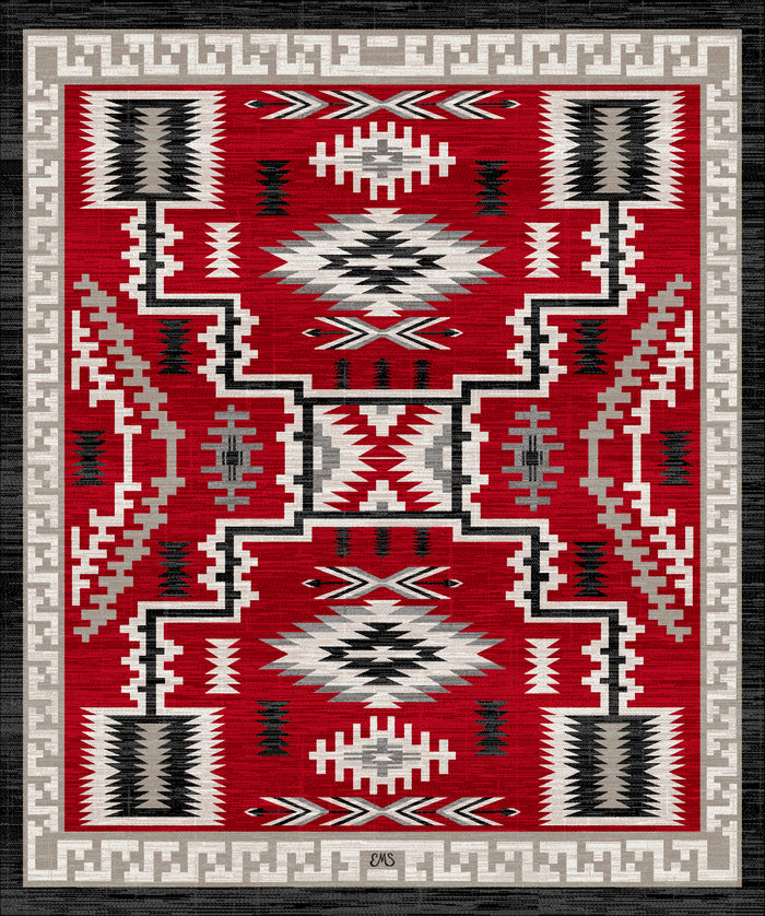 Image of an area rug, Dream Receiver - Red