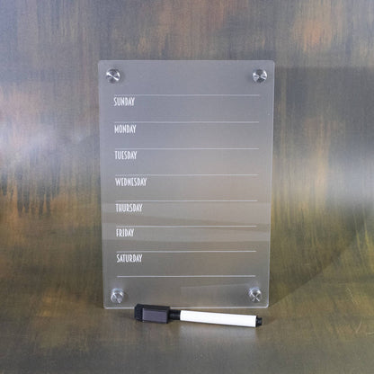 Dry-Erase Weekly Calendar - LeeMo Designs