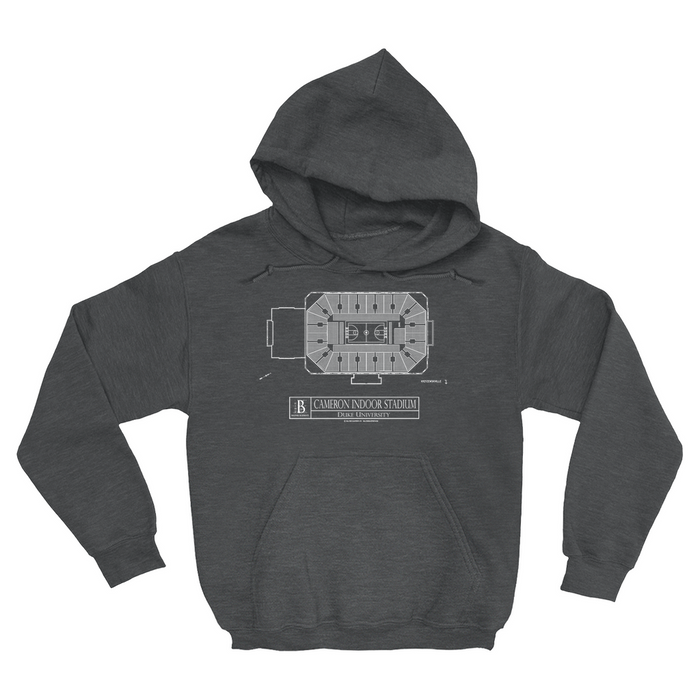 Duke University - Cameron Indoor Stadium (Plan View) Hoodie