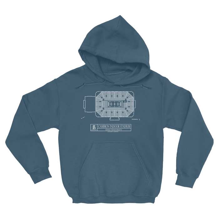 Duke University - Cameron Indoor Stadium (Plan View) Hoodie