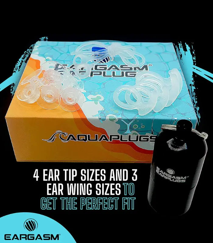 Eargasm Aquaplugs from Sleep and Sound shown in hand demonstrating soft waterproof design ideal for swimming and water ear protection