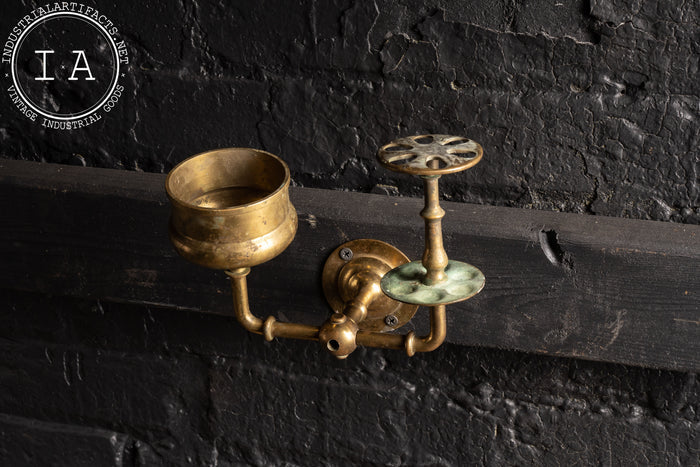 Early 20th Century Brass Bathroom Caddy