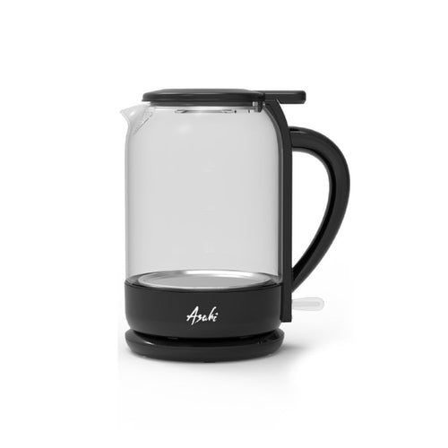 EK-153 ASAHI 1.5L BLK GLASS ELEC. KETTLE