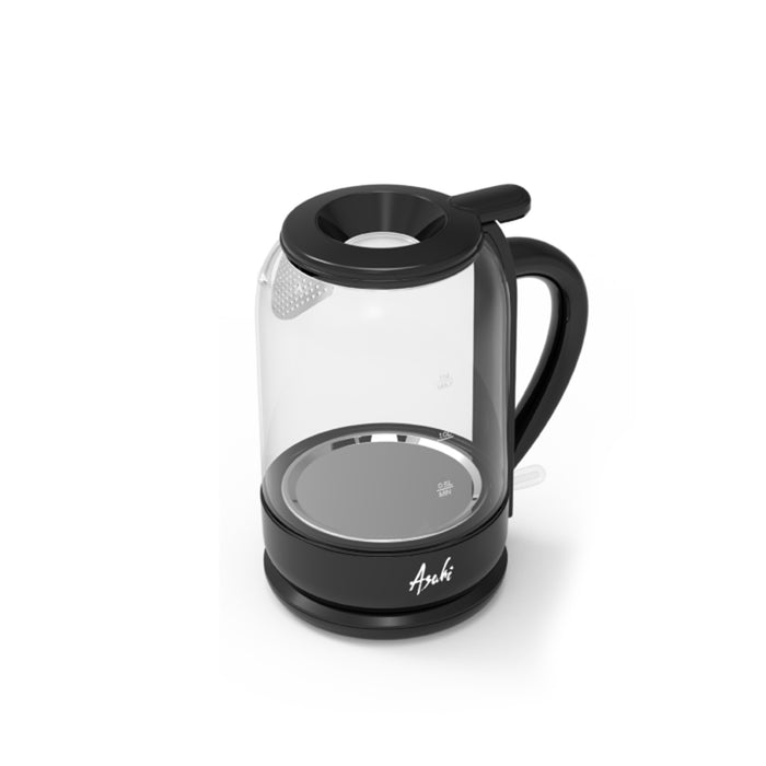 EK-153 ASAHI 1.5L BLK GLASS ELEC. KETTLE
