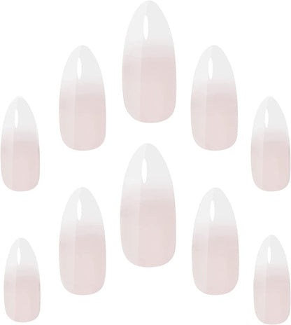 Elegant Touch Acrylic French Stiletto Nails No.01