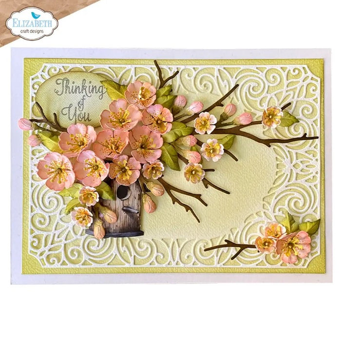 4 sizes of elegant 3D cherry blossoms, perfect for adding depth and layers to your floral designs. Available at Embeillish Away located in Bowmanville Ontario Canada. Example by brand ambassador.