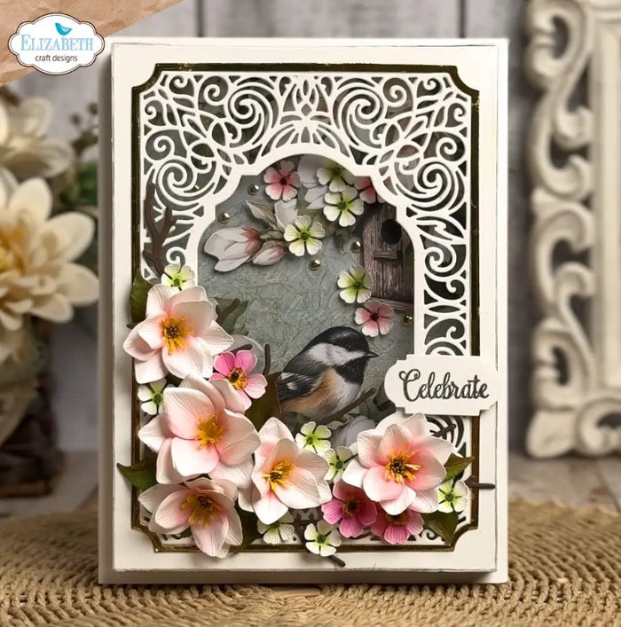 Creates 5 sizes of elegant 3D magnolia flowers perfect for adding depth and layers to your floral designs. At Embellish Away in Bowmanville Ontario Canada. Example by brand ambassador.