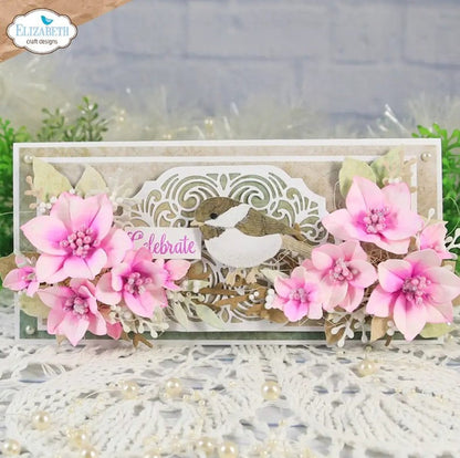 Creates 5 sizes of elegant 3D magnolia flowers perfect for adding depth and layers to your floral designs. At Embellish Away in Bowmanville Ontario Canada. Example by brand ambassador.