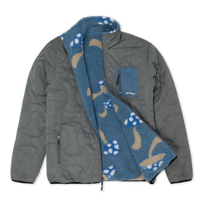 RIPNDIP Euphoria Reversible Polar Fleece Jacket (Charcoal/Slate)