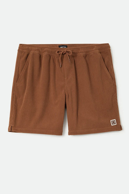 Men's Everyday Corduroy Short in the color Tobacco Brown - Front Product View