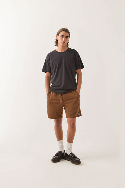 Men's Everyday Corduroy Short in the color Tobacco Brown - Men's Front View