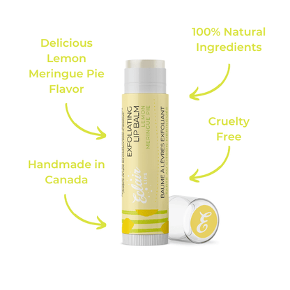 Lemon Meringue Pie exfoliating lip balm, 100% natural, cruelty-free, handmade...