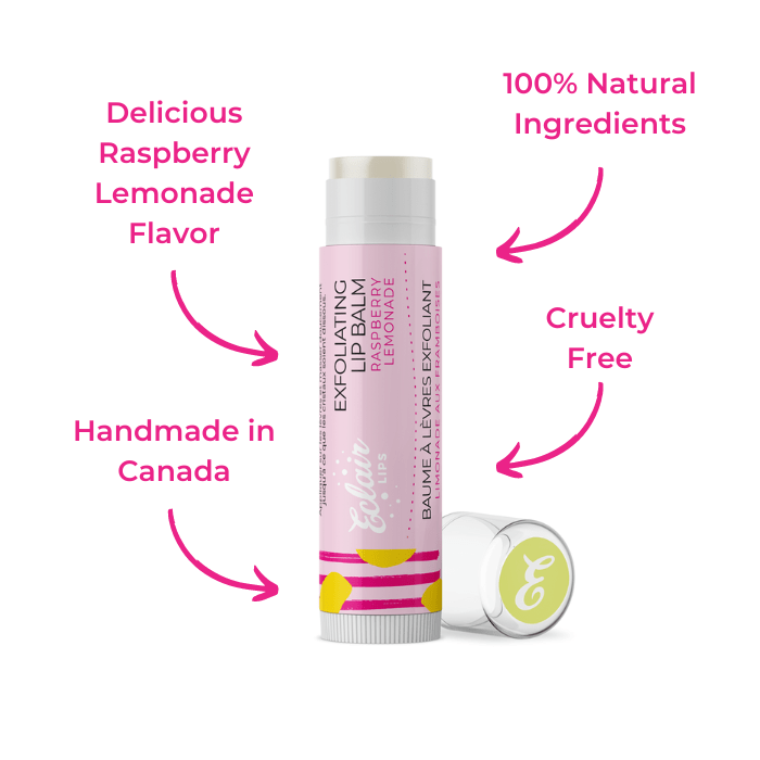 Eclair Exfoliating Raspberry Lemonade Lip Balm