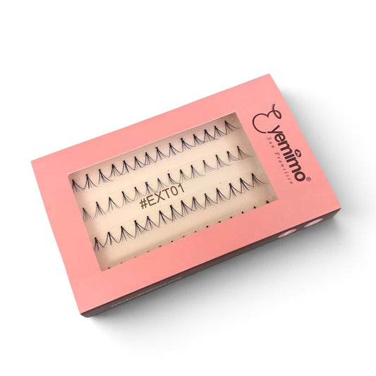 #EXT01 - Cluster Eyelash Extensions (8-9mm - Black)