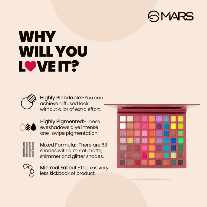 Eyes Can Kill | 63 Bright Colour Eyeshadow Palette
