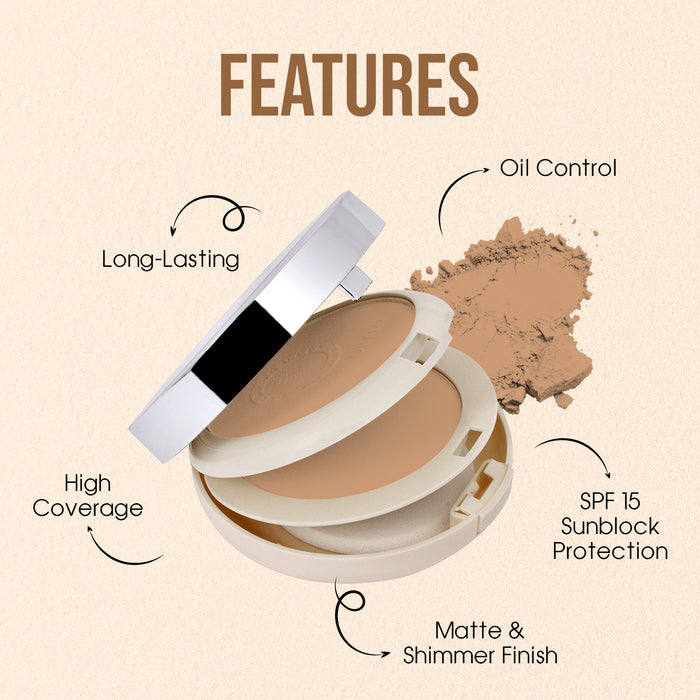 Colors Queen Face Glow Compact Powder Features