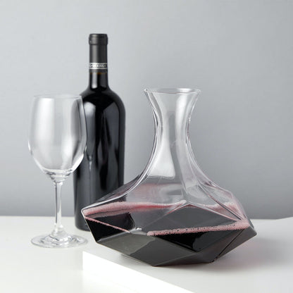 FACETED CRYSTAL WINE DECANTER | COCKTAIL