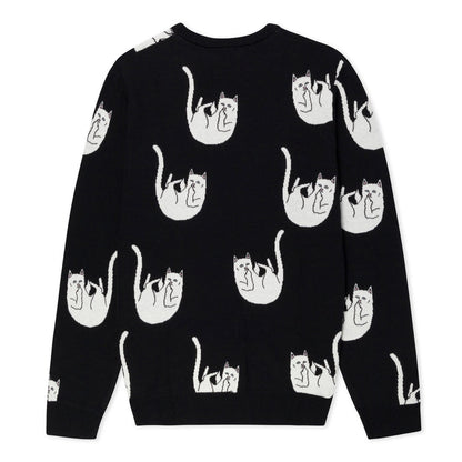 374850 Falling Nerm Knit Sweater (Black)
