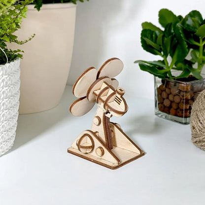 Fan (3D puzzle) Light Plywood- Glowforge