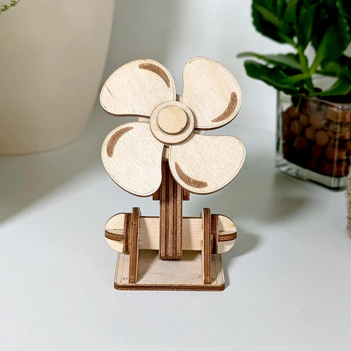 Fan (3D puzzle) Light Plywood - Glowforge