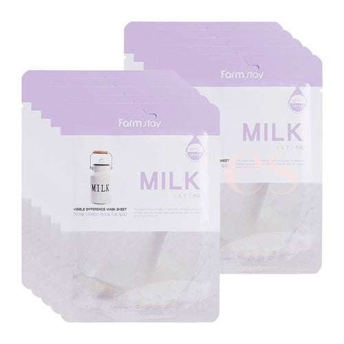 Farmstay Visible Difference Milk Mask Sheet (1 Sheet x 10pcs) (804114)