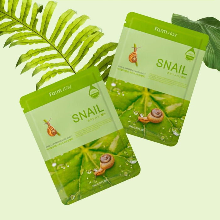 Farmstay Visible Difference Snail Mask Sheet (1 Sheet x 10pcs)
