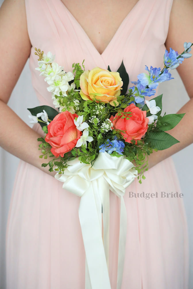 Faux Wedding Bouquet with Wildflowers - $58.50 | Hand Picked Collection