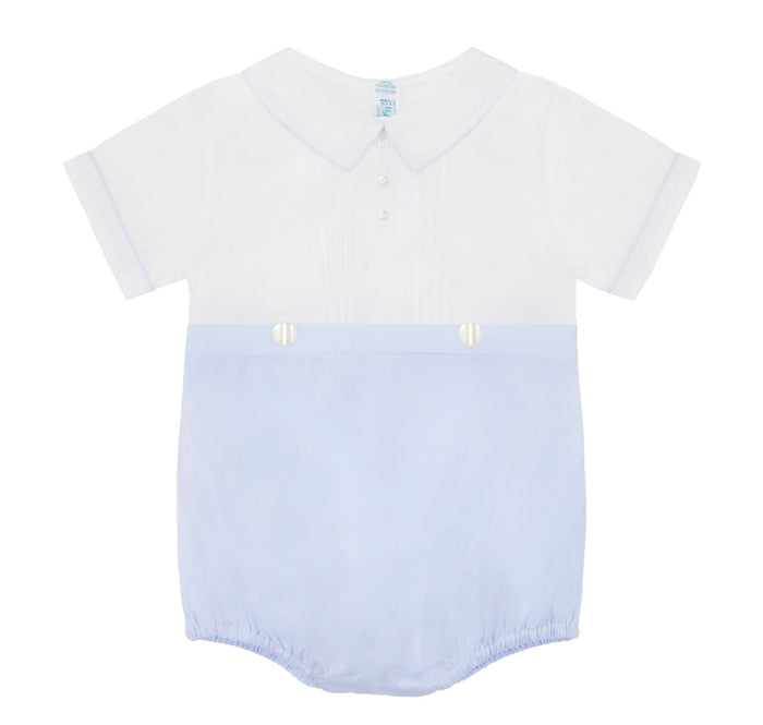 Feltman Blue/White Mock Button On Creeper