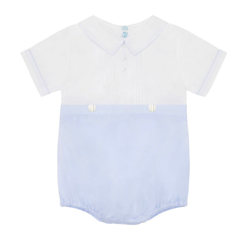 Feltman Blue/White Mock Button On Creeper