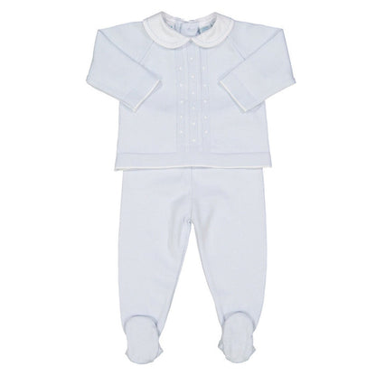 Feltman Light Blue Dot 2pc Pant Set