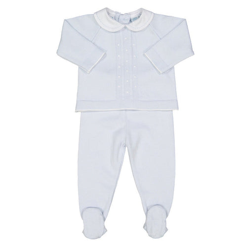Feltman Light Blue Dot 2pc Pant Set