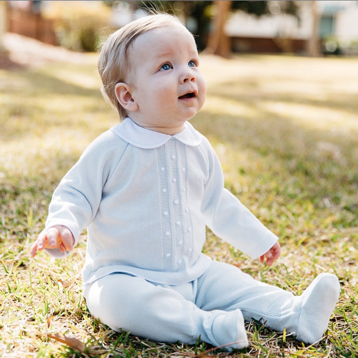 Feltman Light Blue Dot 2pc Pant Set