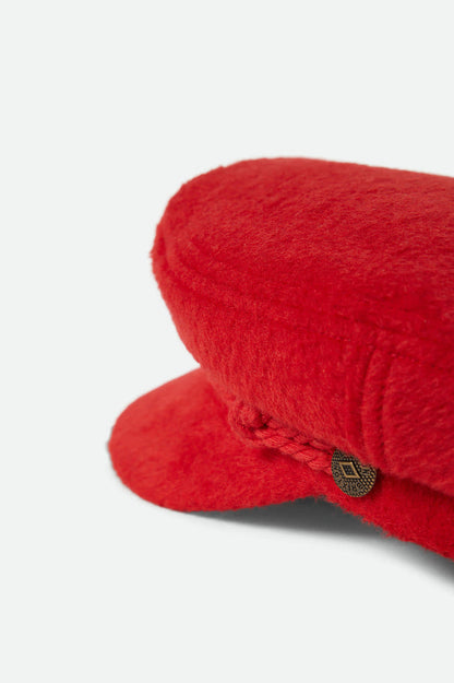 Women's Fiddler Fisherman Cap in the color Adrenaline Rush - Additional Laydown image
