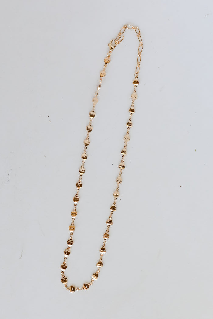 Aria Gold Heart Chain Necklace