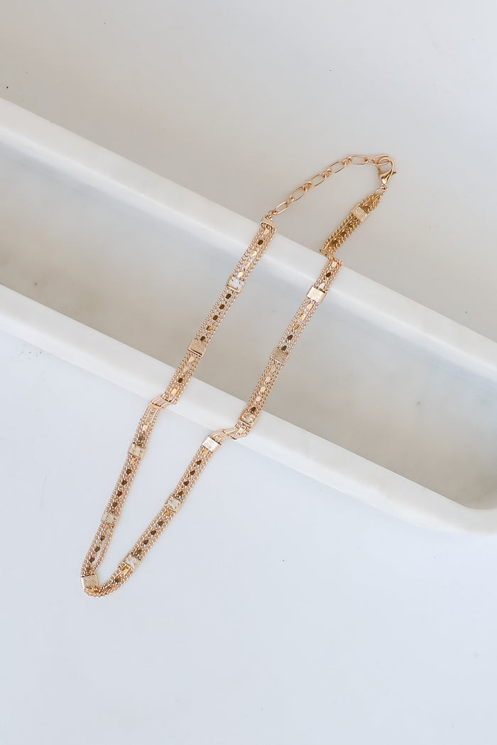 Hazel Gold Chain Necklace