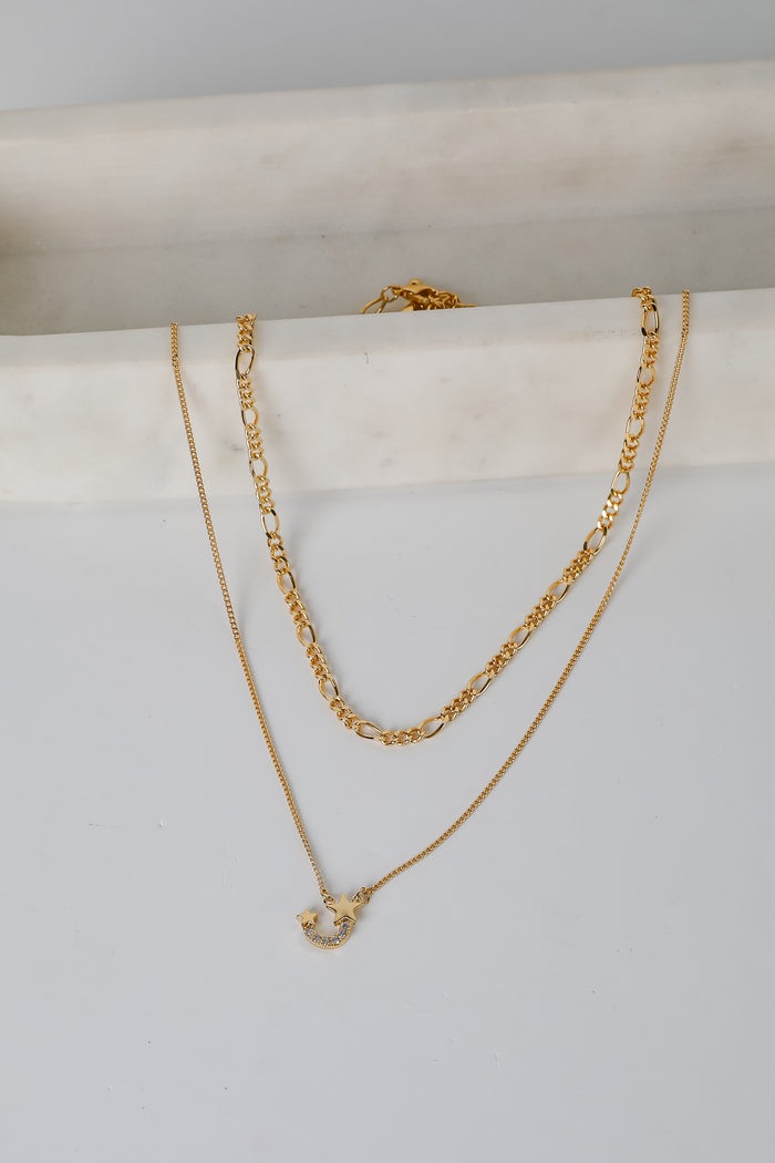 Hazel Gold Layered Chain Necklace