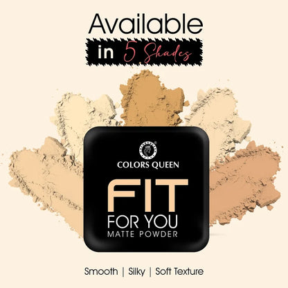Colors Queen Fit For U Matte Compact Powder