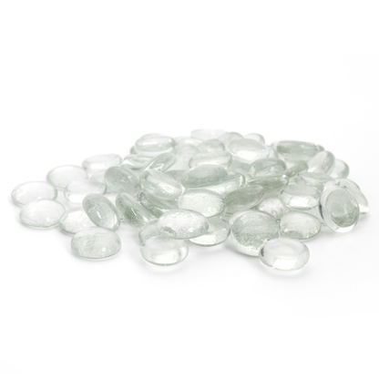 FLAT MARBLES | 5-Pounds per Pack - Clear
