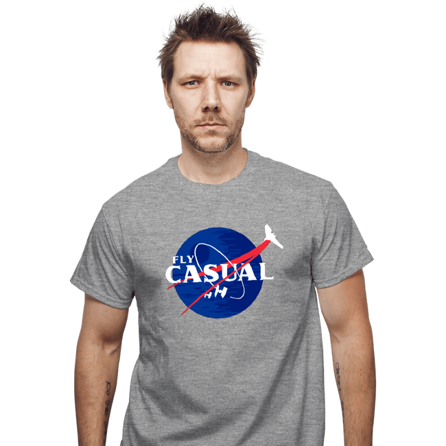 Shirts T-Shirts, Unisex / Small / Sports Grey Fly Casual