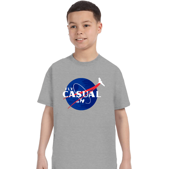 Shirts T-Shirts, Youth / XS / Sports Grey Fly Casual