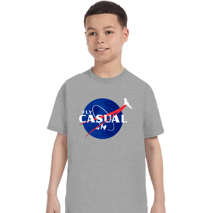 Shirts T-Shirts, Youth / XS / Sports Grey Fly Casual