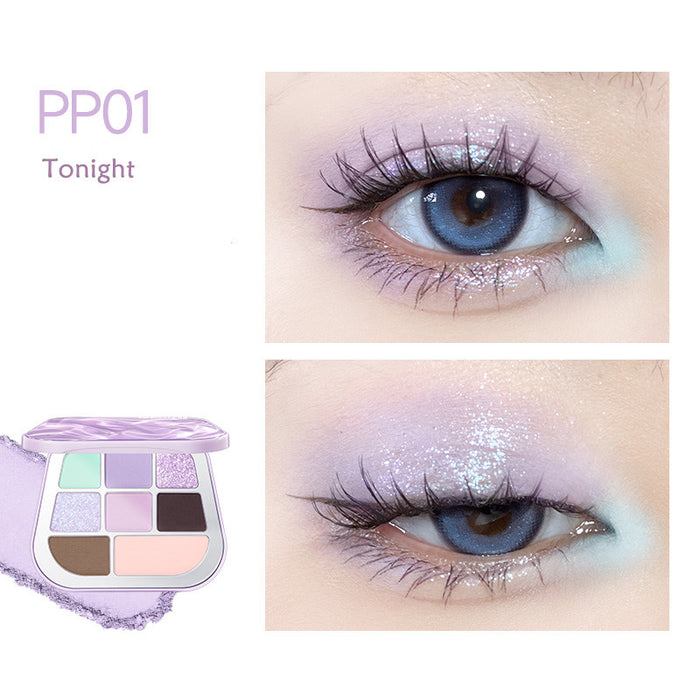 FOCALLURE 8-Color Pearlescent Chameleon Eyeshadow Palette T4304